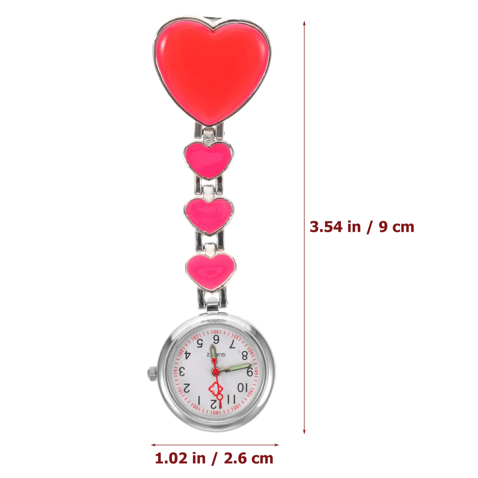 1Pcs Nurse Hanging Watch Durable Long Lasting Use Simple Design Exquisite Detail Practical Easy Read Good Clothing Decoration