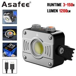 Asafee-キャンプ用ランタン,LED 1200lm,ウォームホワイト,ipx4防水,充電式サポート出力,tiki