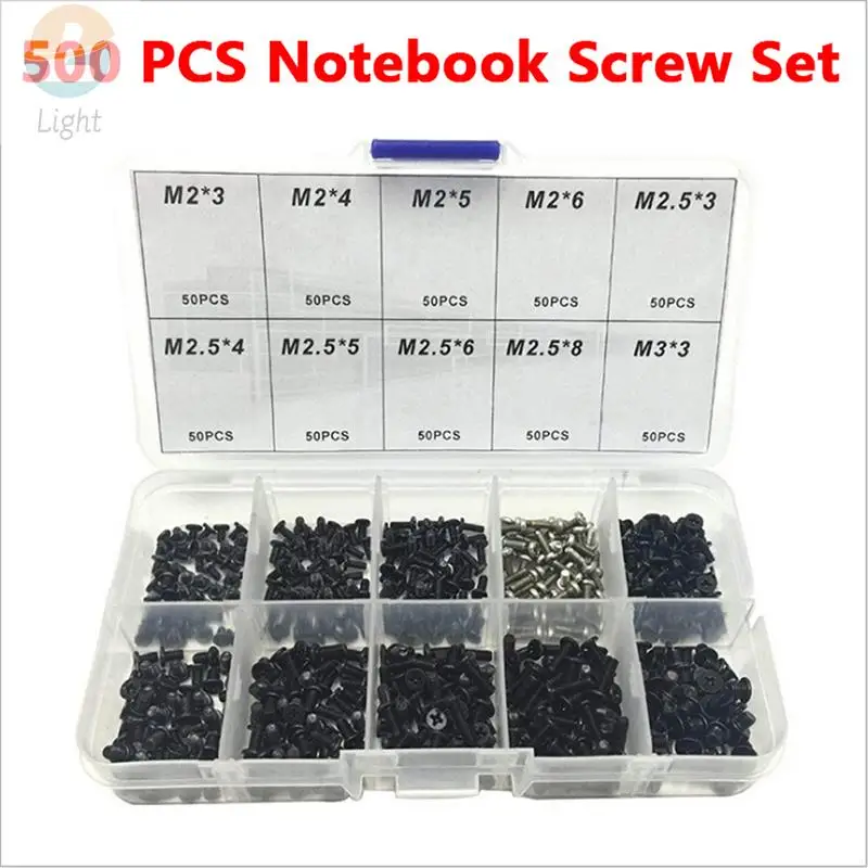 500pcs laptop computer screws set universal screw m2 m2.3 m3