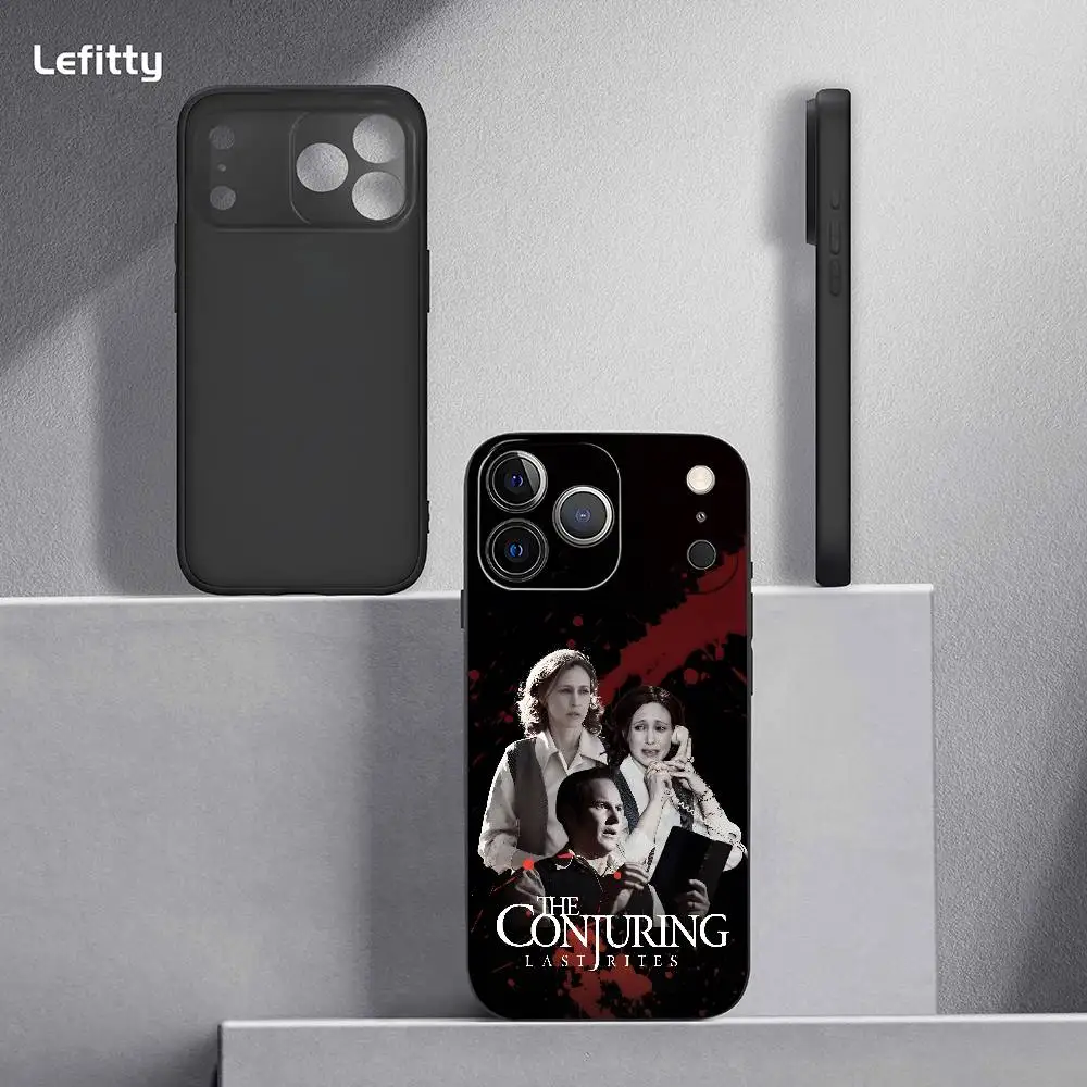 حافظة هاتف فيلم The C-Conjuring L-Last Rites لهاتف آيفون 17 16 15 14 13 12 11 Pro Max Plus Mini Black Frosted Soft Shell Funda