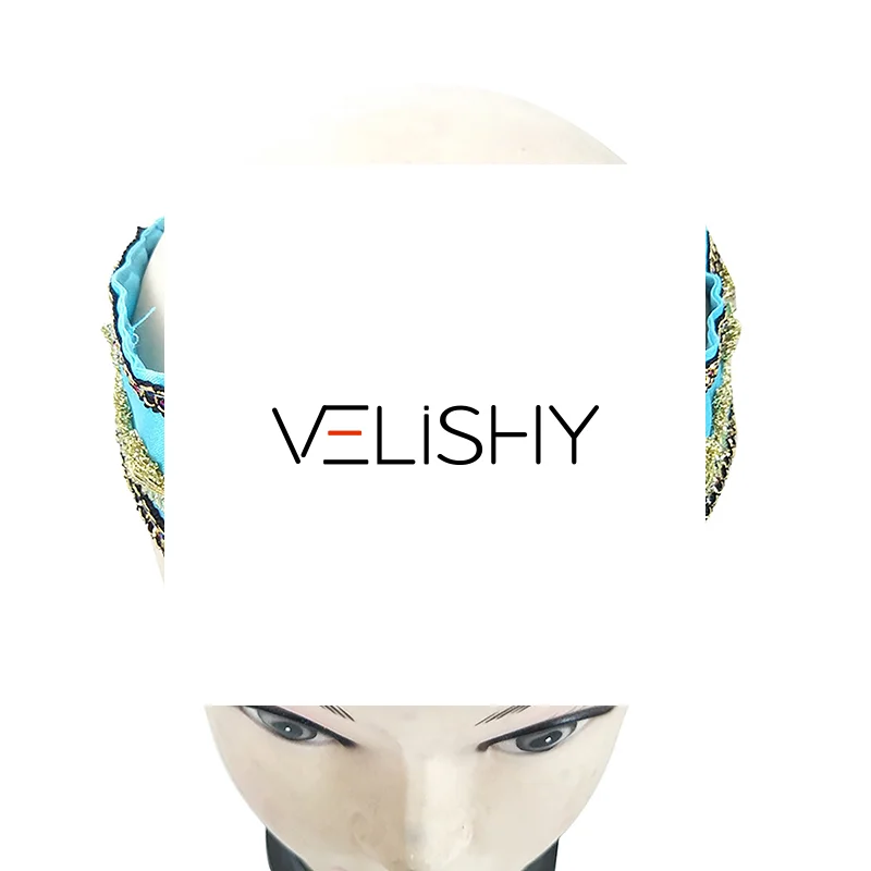 

Повязки на голову с синим жасмином для девочек, детские головные уборы с большими кристаллами, повязки для волос арабской принцессы для косплея, вечерние аксессуары для волос