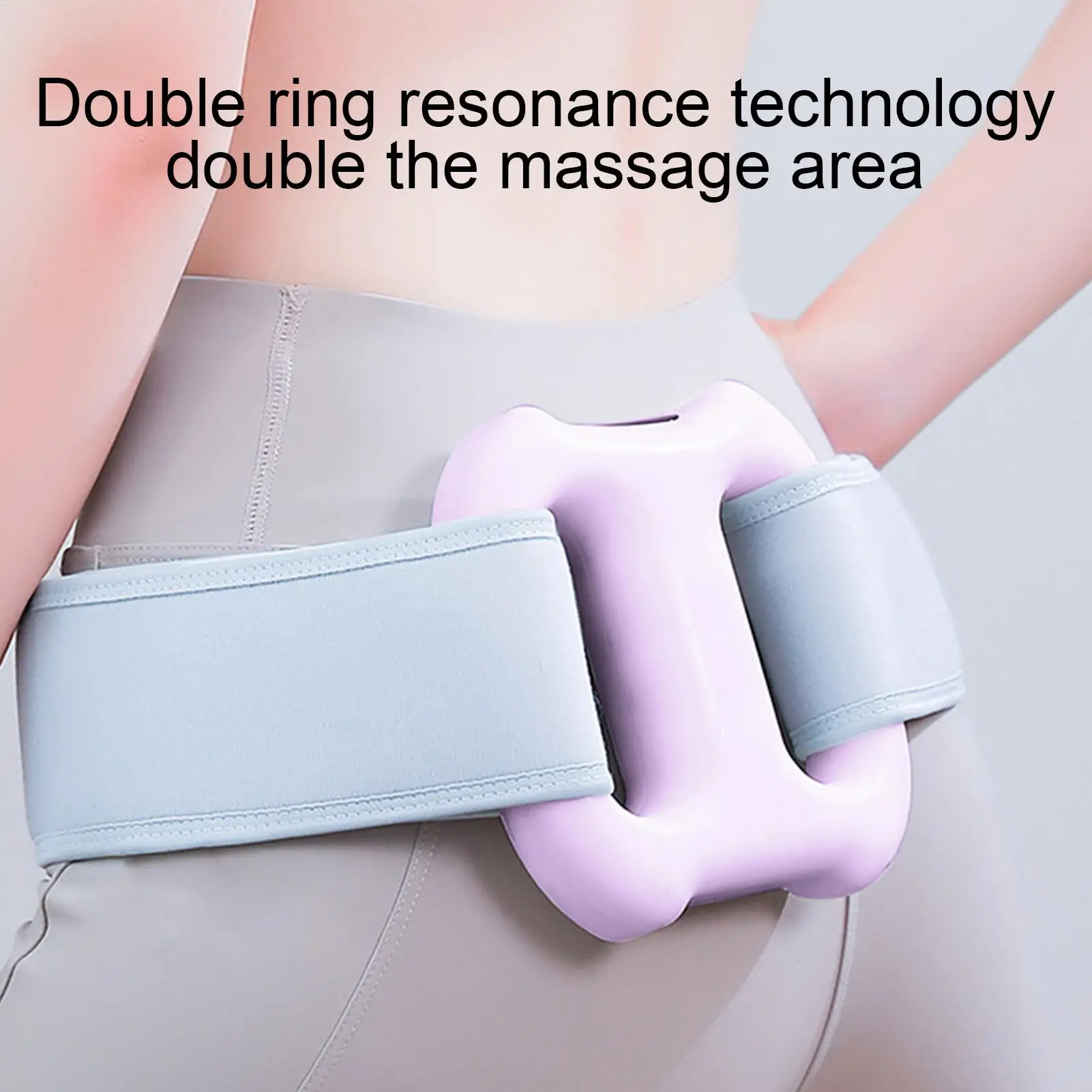 Cincin Pijat Fascia Seluruh Tubuh 5-Kecepatan, Cincin Silikon Fascia Impact, Tipe-C Isi Ulang, Pijat Fascia Ergonomis dengan Sabuk yang Dapat Disesuaikan