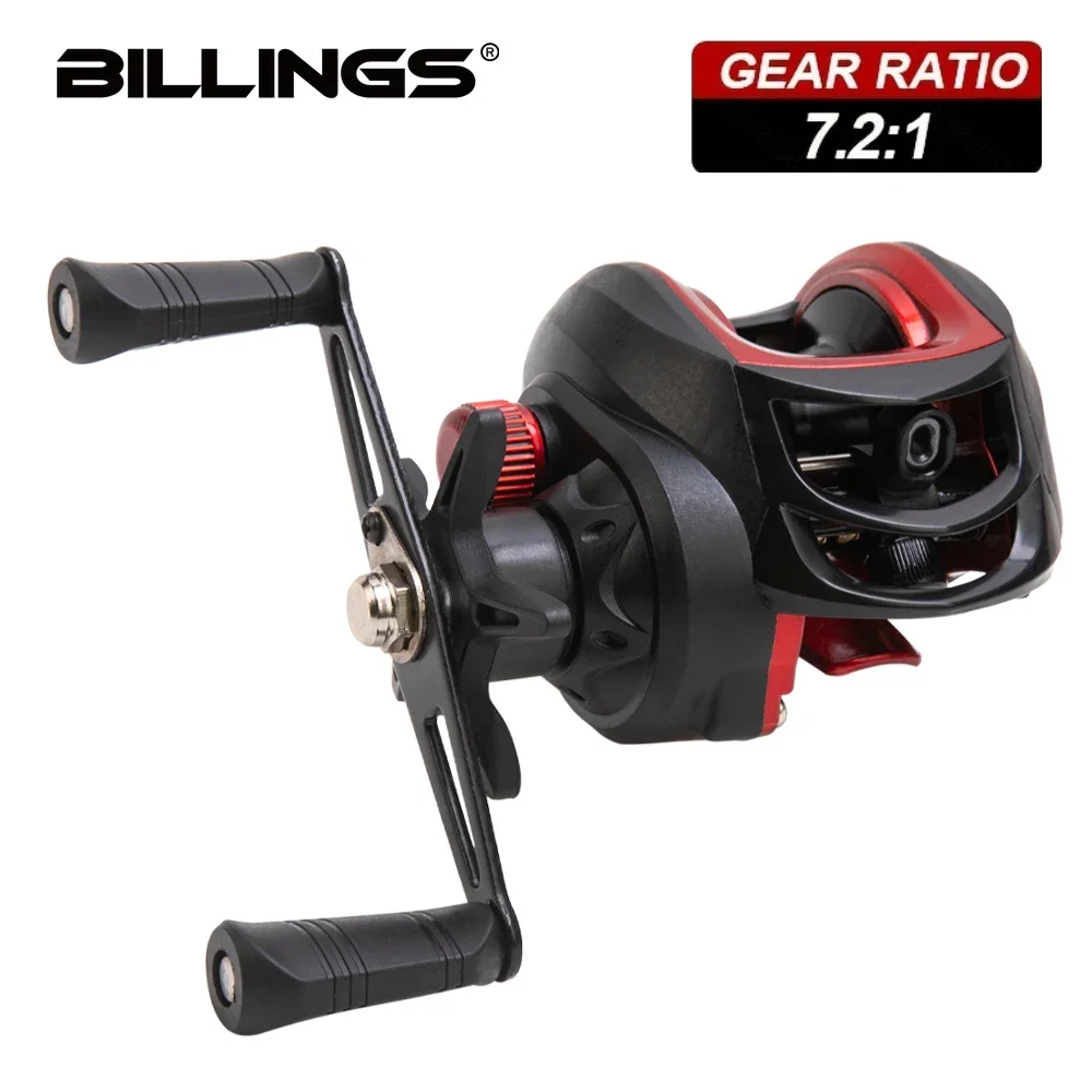 

Baitcasting Reel BR Series,7.2 1 Gear Ratio 18+1BB,18LB Max Drag,Shallow Spool,Baitcasting Reel, Freshwater Saltwate