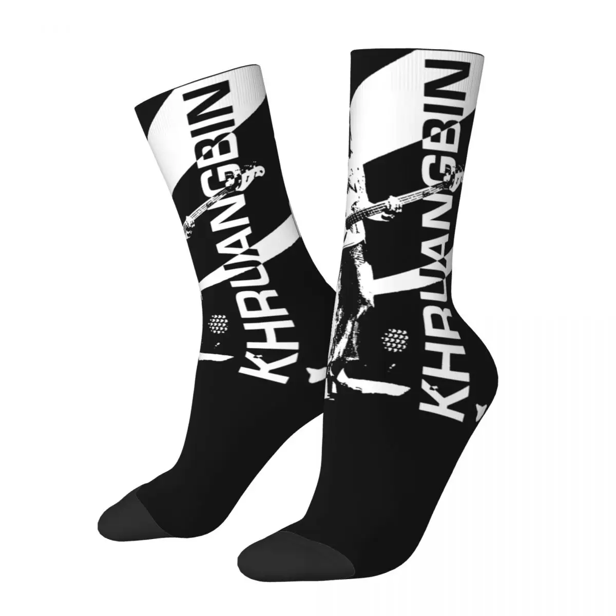 Vintage Khruangbin Rock Band Socks Soft Casual Psychedelic Music Socks Crazy Product Middle TubeCrew Socks Suprise Gift Idea