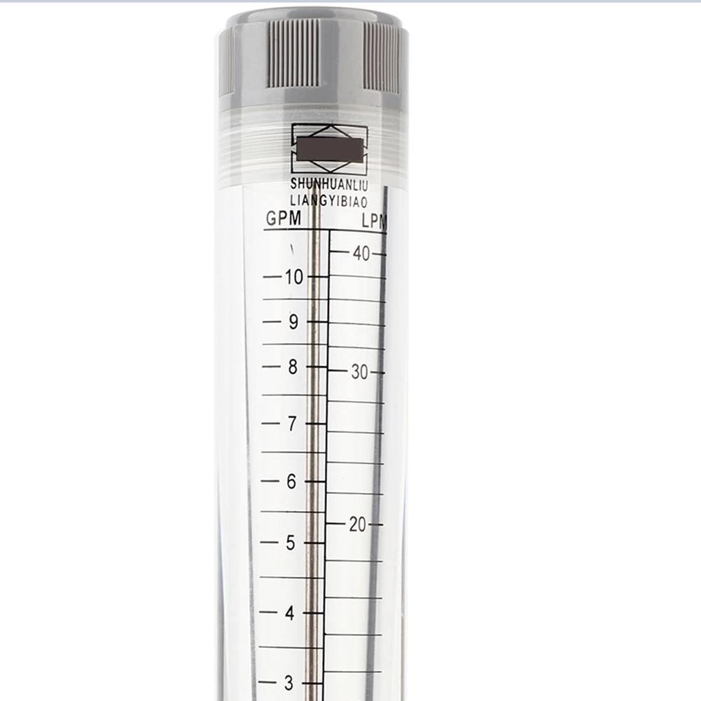 KYCOR-LZM-20G 1-10GPM For Female G3/4In Tube Type Flowmeter Meter Acrylic Tube Type Liquid Flowmeter