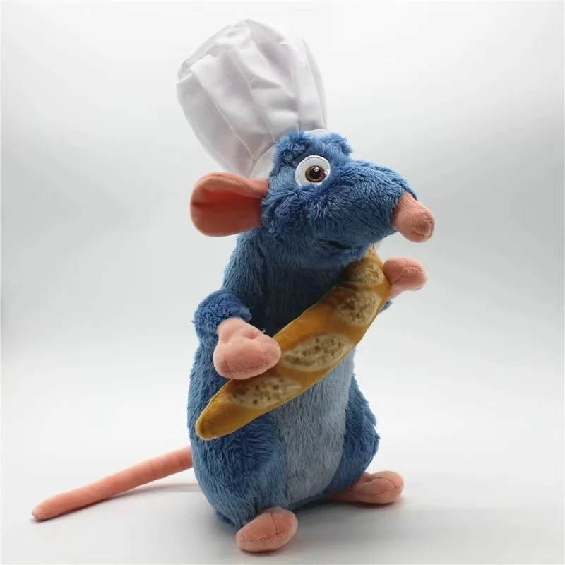 Disney Plush Toys Ratatouille Remy Bread Hat Mouse Stuffed Plushie Animals Children Boy Birthday Gifts Lovely Room Pillow Dolls