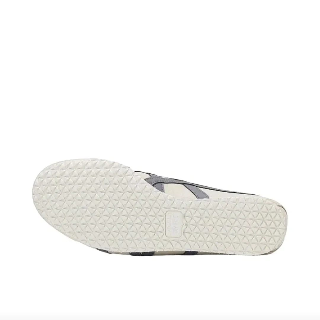 أحذية Onitsuka Tiger MEXICO 66 للرجال والنساء للتزلج، نمط الحياة، أحذية رياضية شعبية، أبيض/رمادي #6