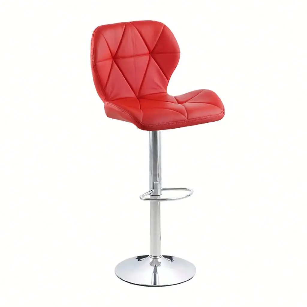 

Factory Custom Swivel Kitchen bar Chairs Modern Luxury Pu Cushion Metal Leg Bar Chair for Kitchen