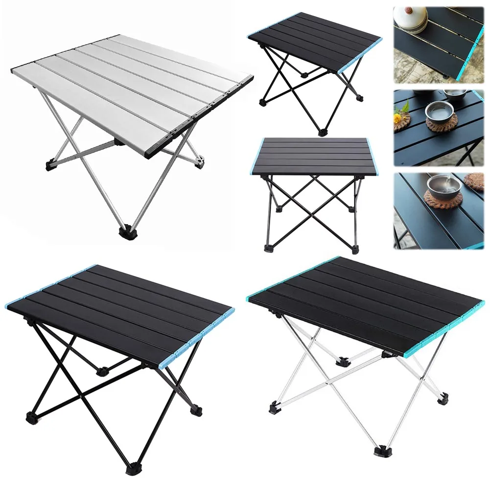 Outdoor Ultralight Camping Folding Table Party Picnic BBQ Portable Foldable Desk High Strength Aluminium Alloy Camping Table