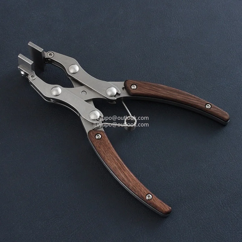 

Nattools Handmade DIY Artisan Leather Craft Tools Leather Flat Pliers Stainless Steel Professional Double Pliers