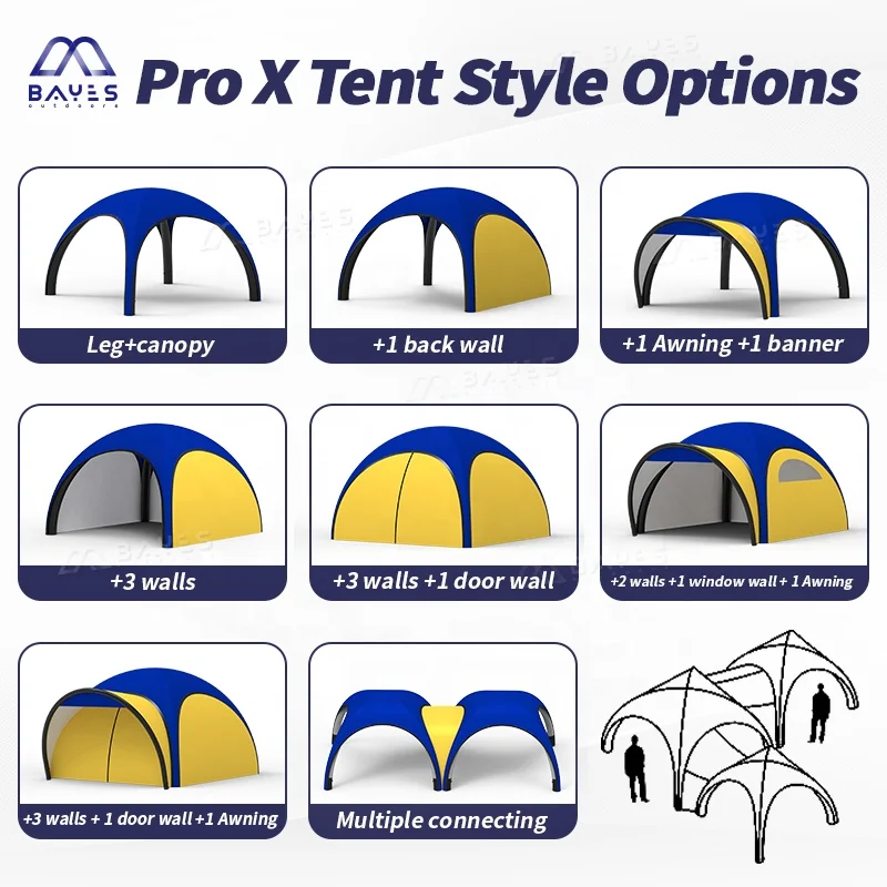 Custom Logo Inflatable Tent Air Dome Canopy Gazebo Pop Up Trade Show Tents For Events Party Advertising Tente Gonflable