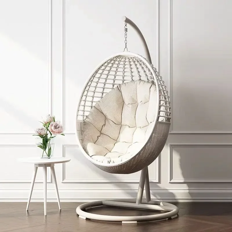 Outdoor swing indoor and outdoor balcony hanging chair hanging basket rattan chair household lazy cradle chair