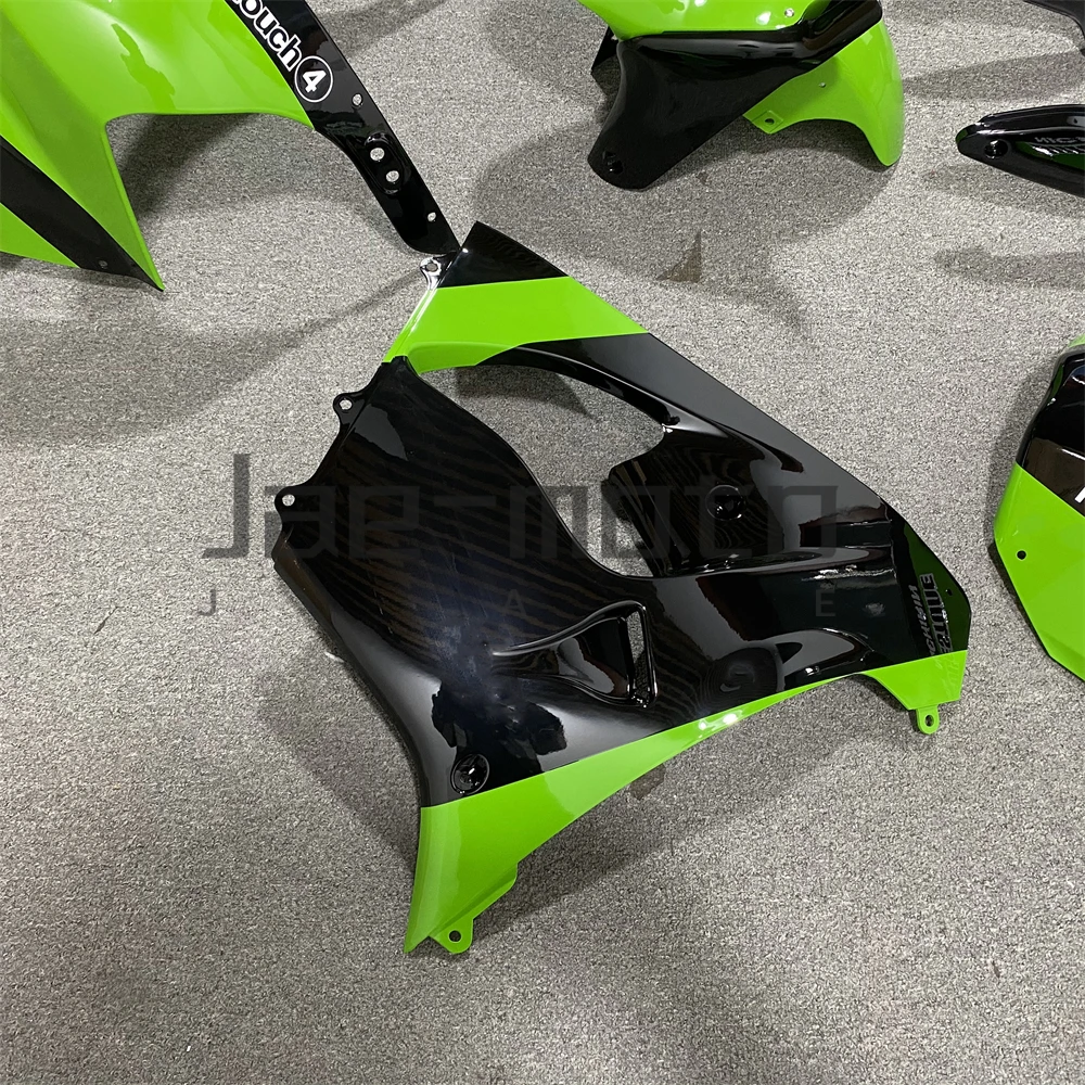 For ZX-9R ZX9R 1998 1999 Injection ABS Plastics Full Fairings Kit Mold Replace Accessories ZX-9R ZX9R 1998-1999  Black Green image 6
