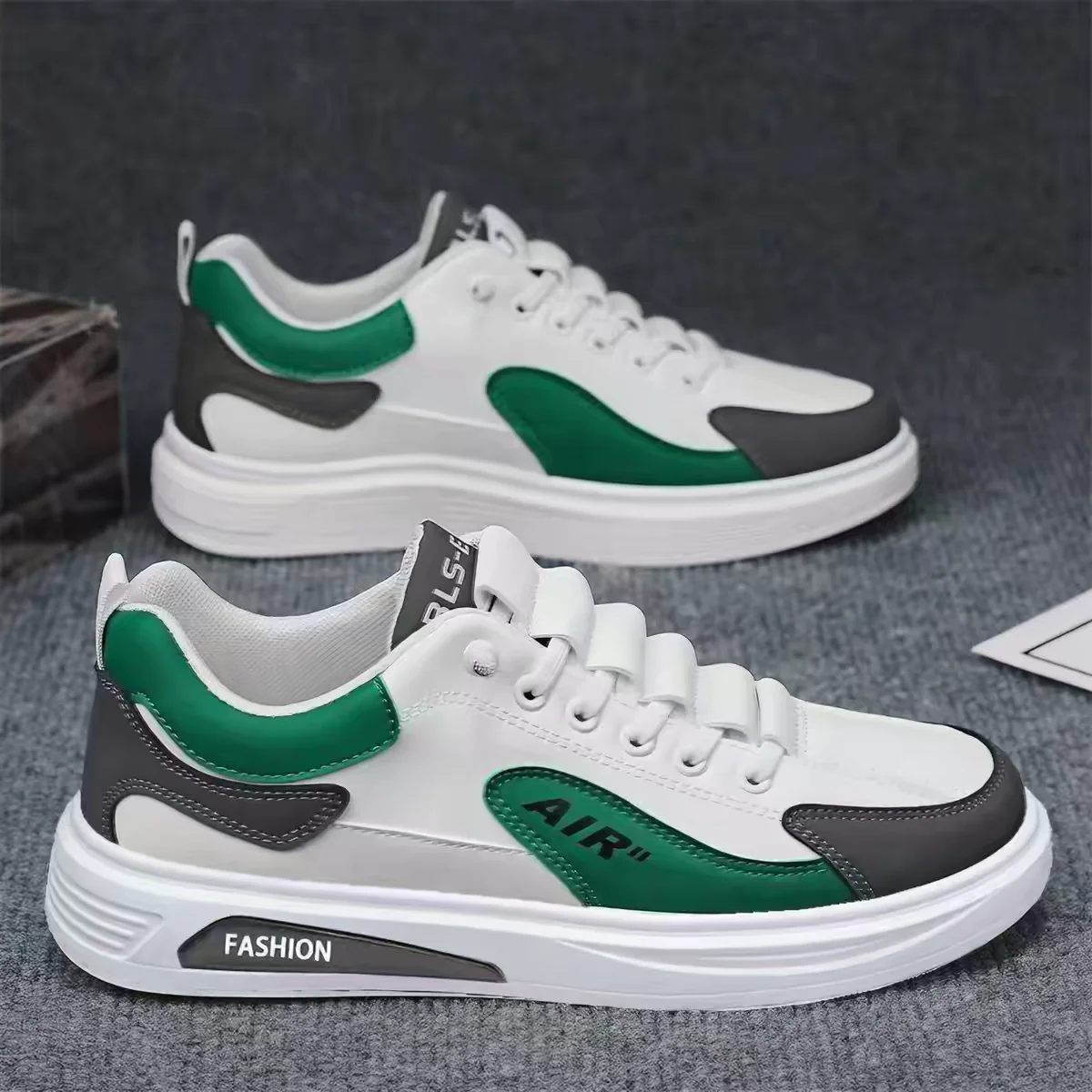 Men's Breathable Casual Flat Bottom Shoes Spring Summer Versatile Work Shoes Outdoor Leisure Rubber Outsole round Toe