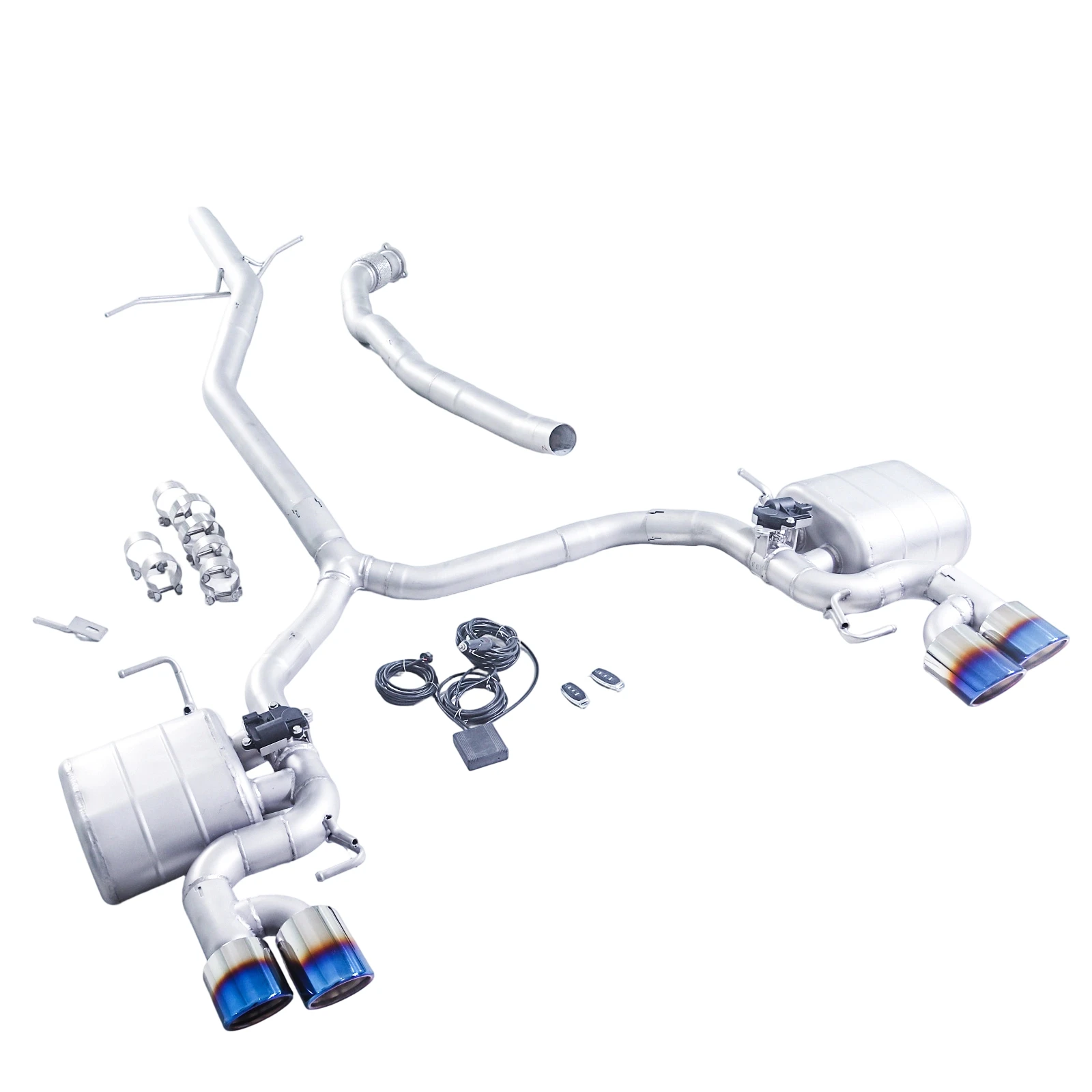 

GFC is applicable to Audi A5, A4, B9, B9.5, 2.0T 4WD downpipe +Catback with valve exhaust system from 2009 to 2025