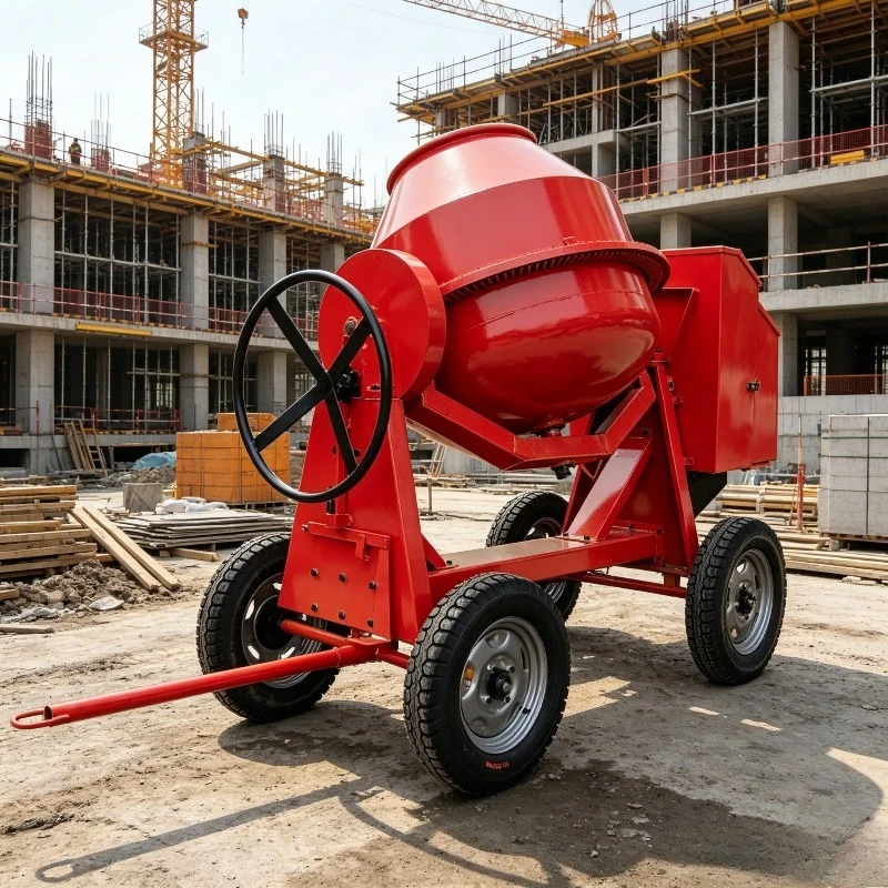 Customized Heavy Stable Cement Mixer Large Heavy Duty Building Projects Reliable Uniform Mixing Performance Durable Thick Drum