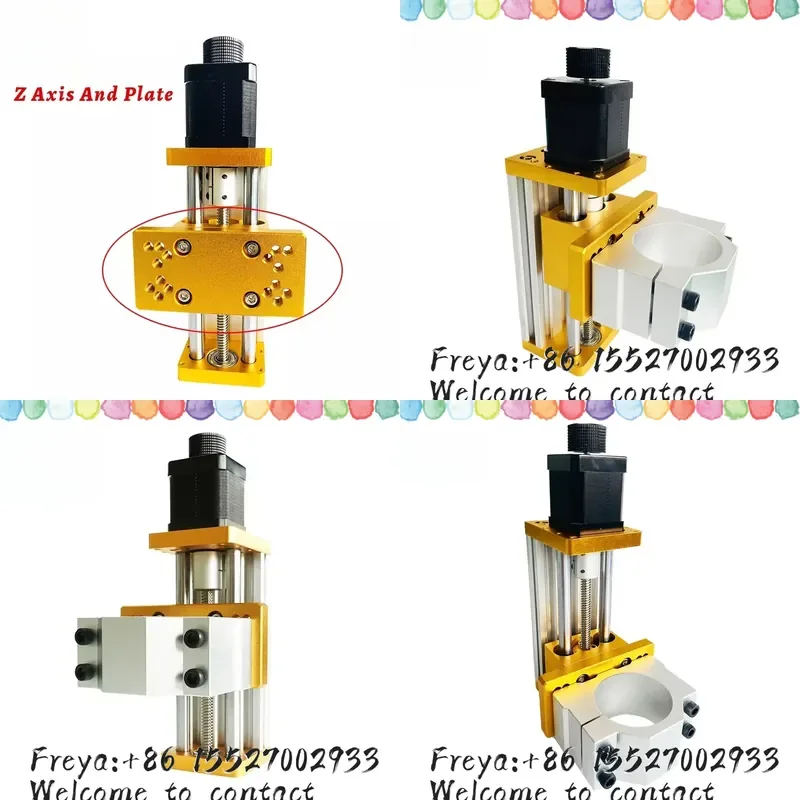 CNC metal slide Zaxis adjustable height for Nema17/23 42BYG/57 stepper motor