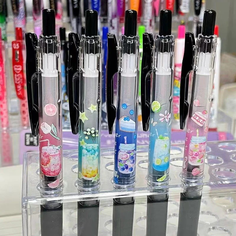 Japan ZEBRA Gel Pen JJ15 Tea Story Summer Limited Cute Cat Rabbit Black Pen 0.5 Stationery Supplies