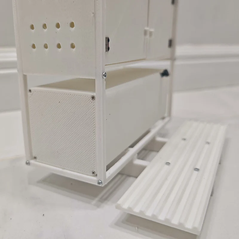 헤비 드래그 장비 랙 헤비 듀티 트럭 모델 장비 랙 도어 1/14 Tamiya RC 트럭 트레일러 티퍼 업그레이드 부품용 열림