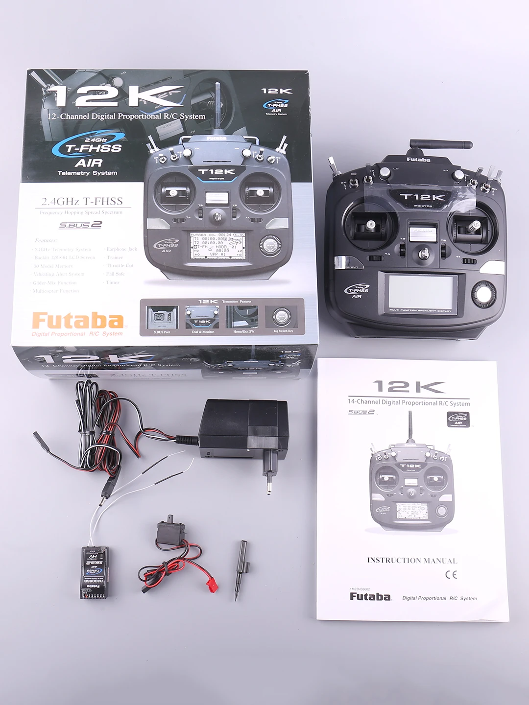 Futaba T12K 2.4G 12-Channels Remote Control With R3008SB Receiver For Rc Helicopter / Fixed Wing Drone / Rc Model Accessories