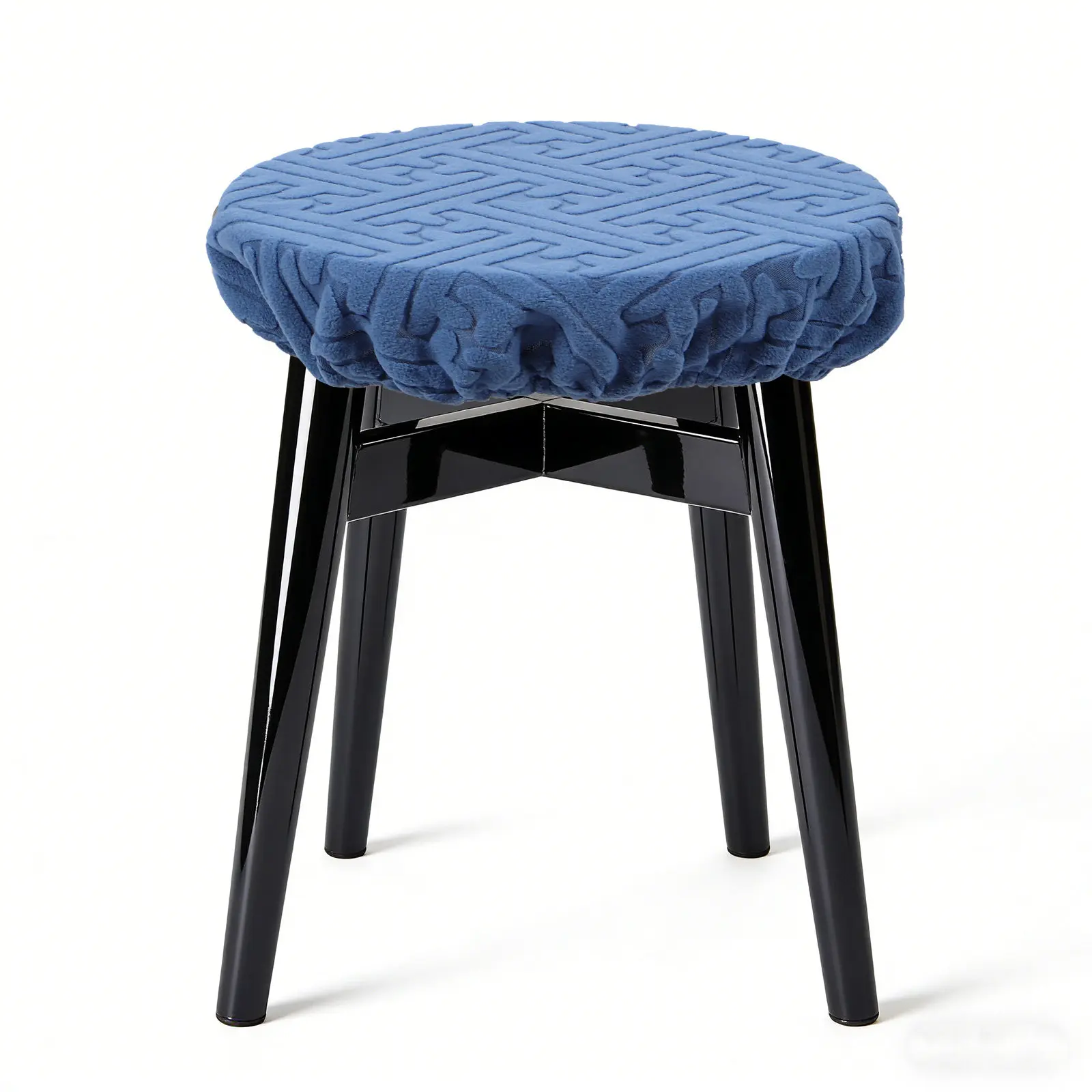 2Pcs Round Stool Covers Elastic Stretchable Bar Seat Covers Fit 37-48Cm Stools Dining Chair Cushion Slipcovers Kitchen Party