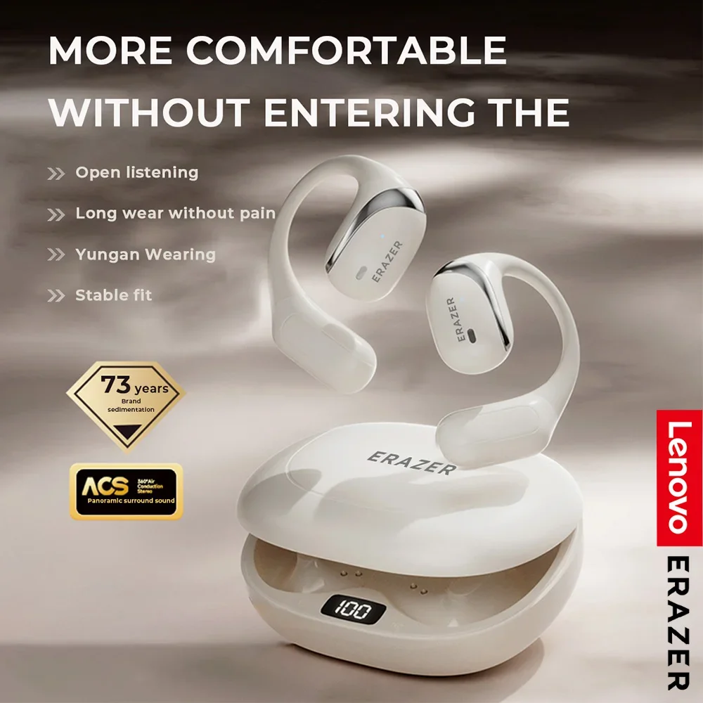 Originele ERAZER X9 draadloze hoofdtelefoon OWS HiFi Stereo Sport Open Bluetooth-oortelefoon met microfoon Oproep Ruisonderdrukking Waterdicht