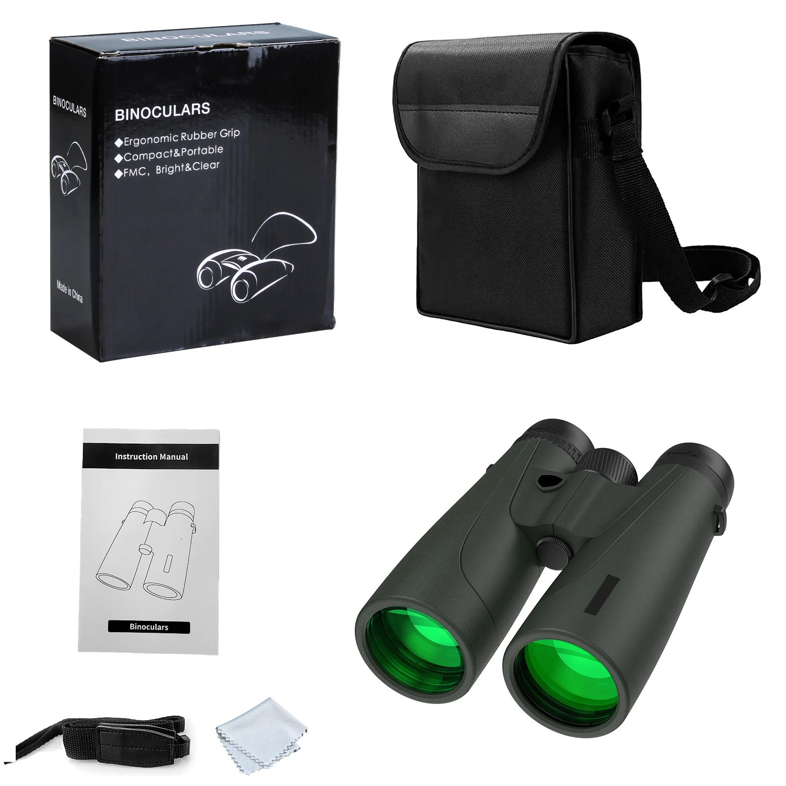 Télescope tactique étanche Suncore LXN12X50, miroir d'observation des oiseaux, jumelles portatives pour le camping en plein air, objectif 50 mm