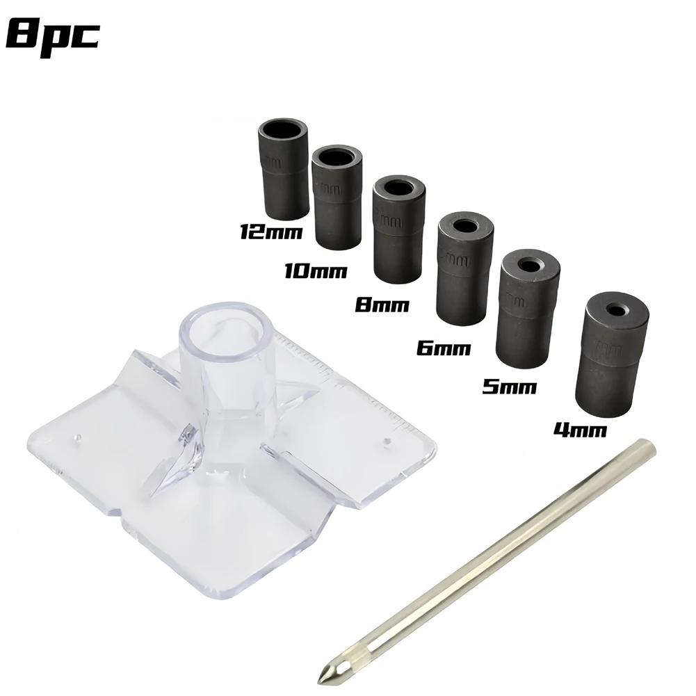 4mm-12mm Tasche Loch Jig Set Schräge Loch Locator Bohrer Bits Guide Vertikale Stellungs Locator Holzbearbeitung Werkzeuge loch Locators