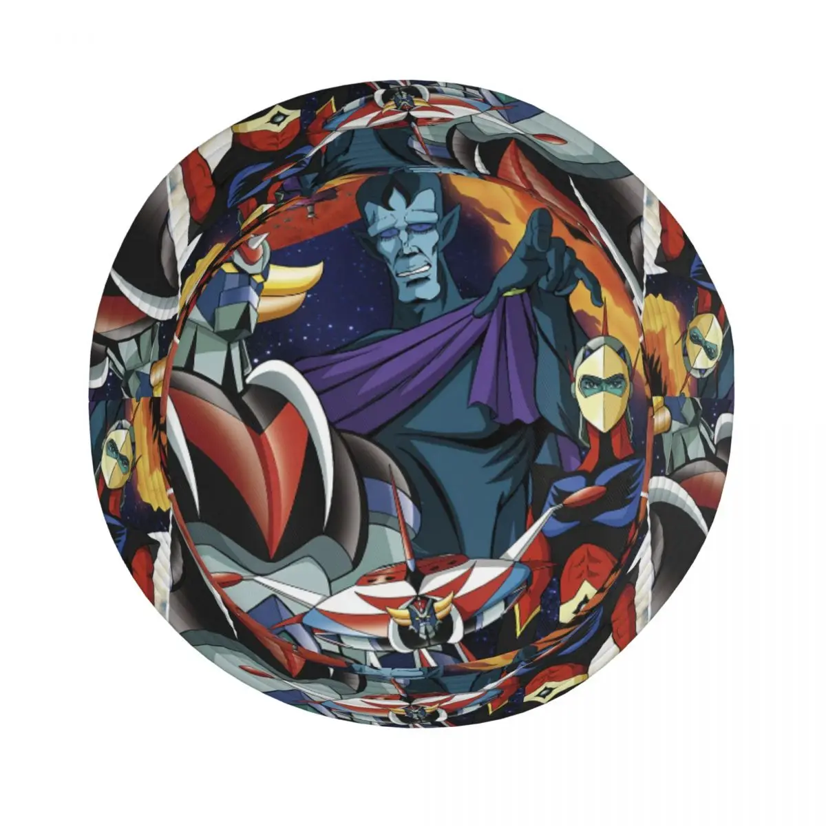 Mazinger Z Anime Goldorak Actarus Bucket Hats Vocation Getaway Headwear Merch UFO Robot Fishing Cap for Outdoor Girl Session Hat image 4