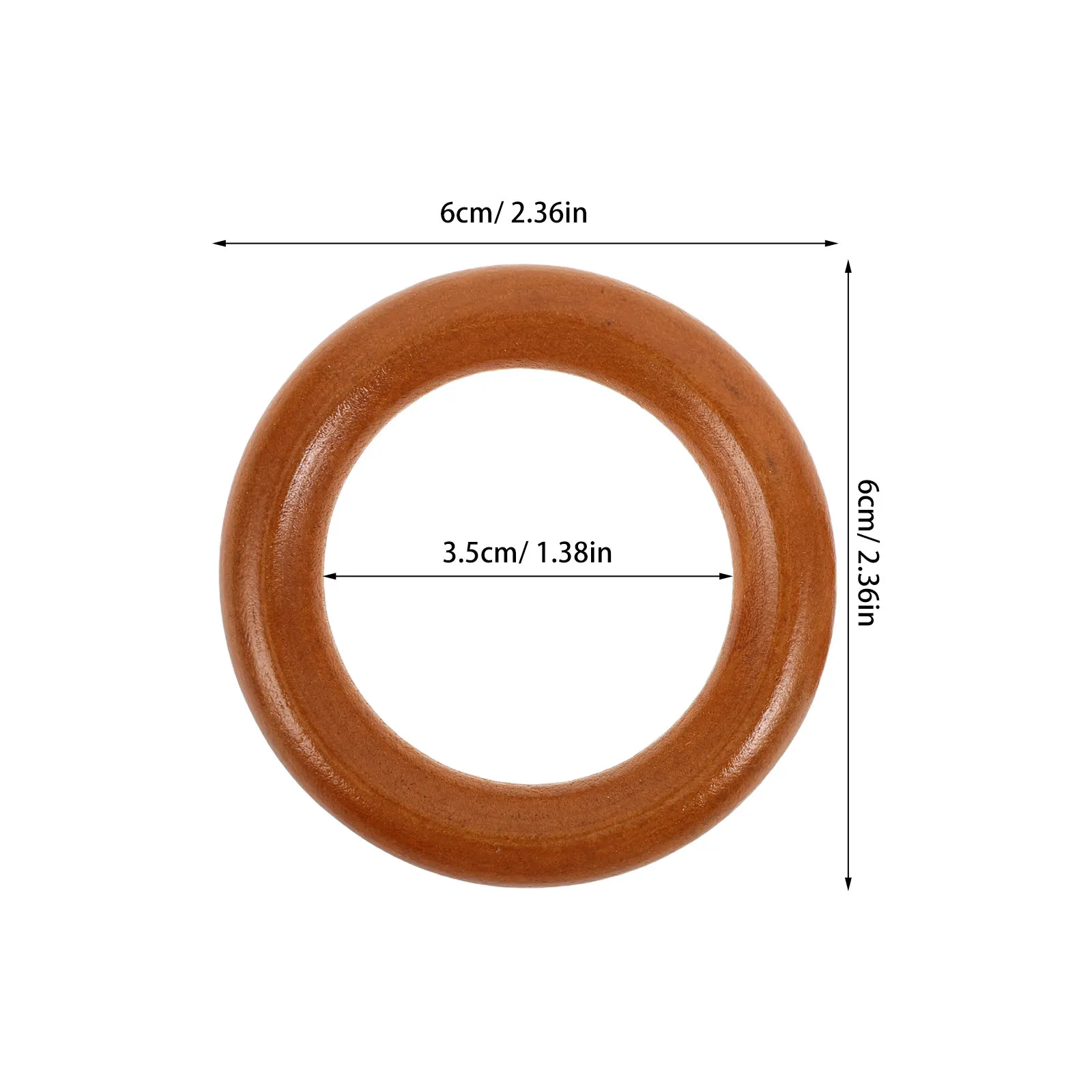 12Pcs Wooden Curtain Rings for 28Mm Rod Natural Solid Wood Drapery Rings Smooth Finish No Snag Ring Curtains Elegant Home Decor