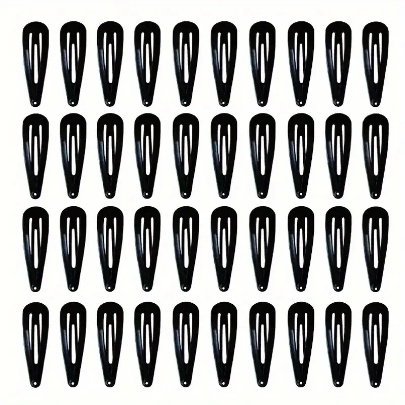 50 Stück Snap-Haarspangen, Bonbonfarben, glänzend, 5,1 cm, rutschfest, Metall-Haarnadeln, Clips, Haarspangen, Zubehör für Babys, Mädchen, Kleinkinder – Detail 3