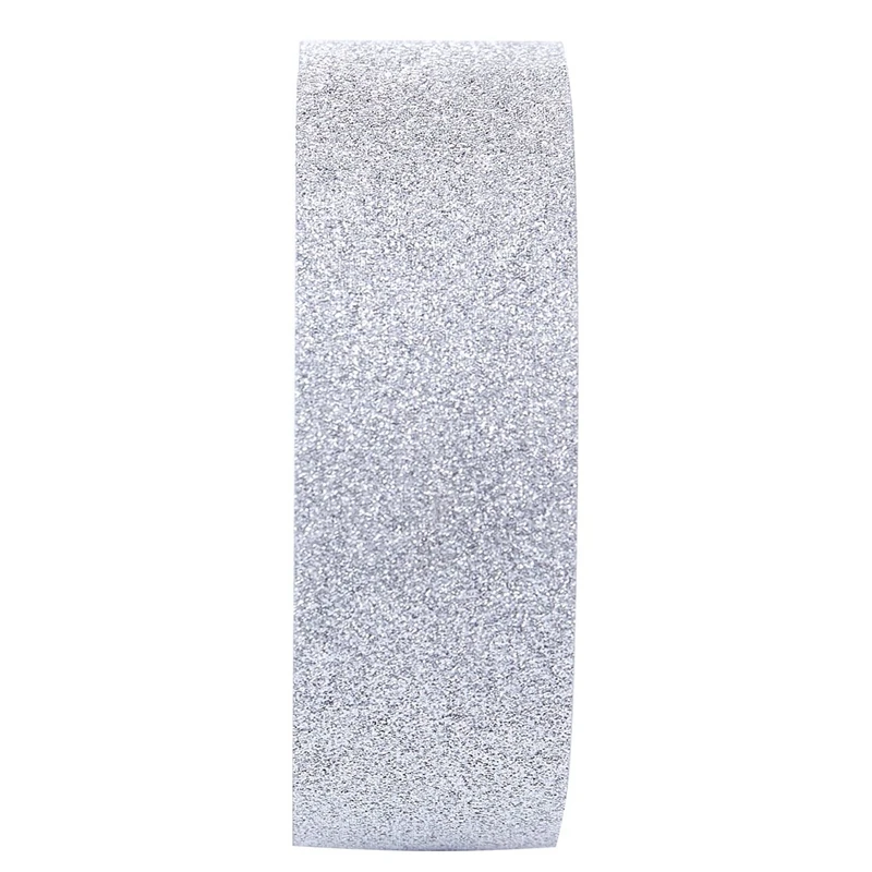 4Pcs 10M Glitter Tape Stick Self Adhesive Sticker Label Decorative Paper DIY Silver