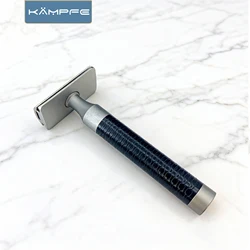 KAMPFE Classic Double Edge Safety Stainless Steel Manual Shaver CNC machining razors shaving man with 5 blades