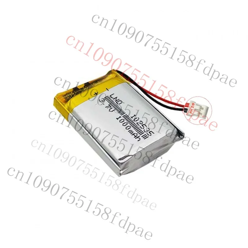 

OK 3.7V 1000mAh102535 Rechargeable LiPo Polymer Battery Connector PH2.0