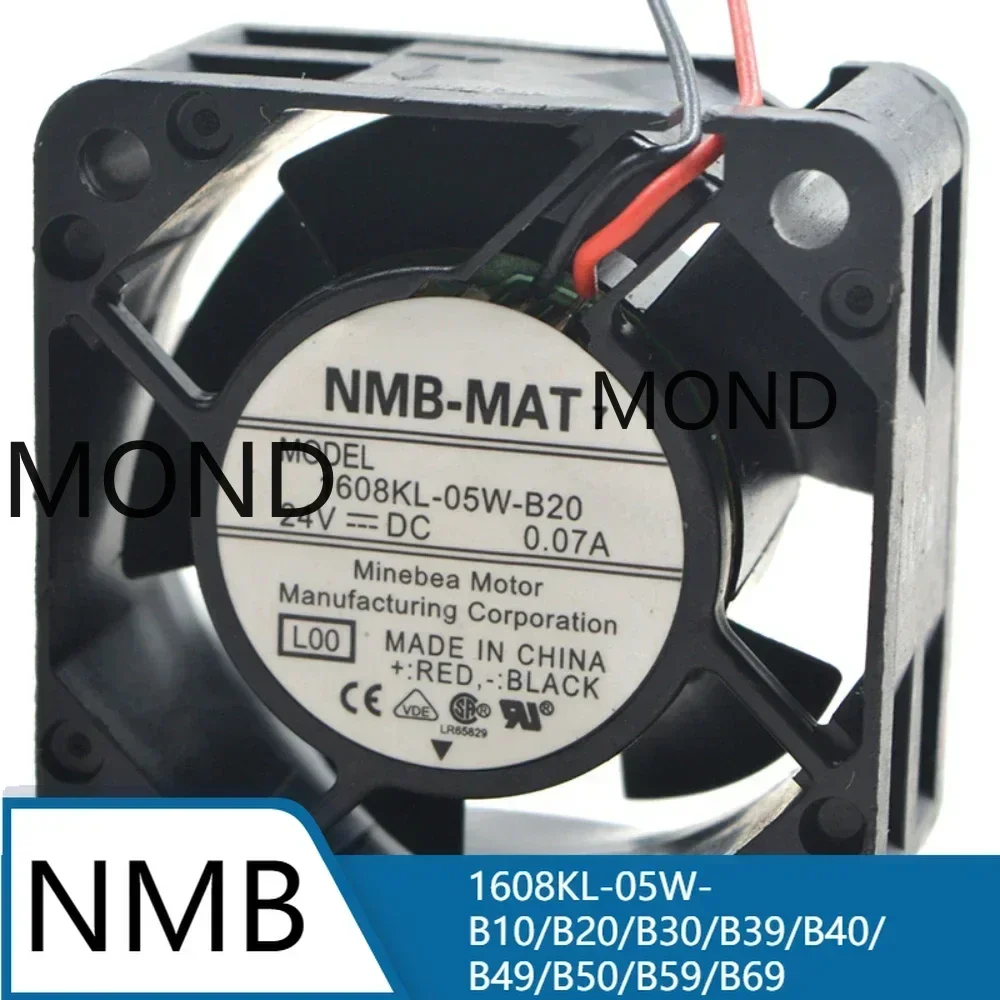 NMB 1608KL-05W-B20 Server Cooling Fan NMB-MAT DC 24V 4CM 4020 0.07A High Air Axial Flow CPU Inverter Radiator
