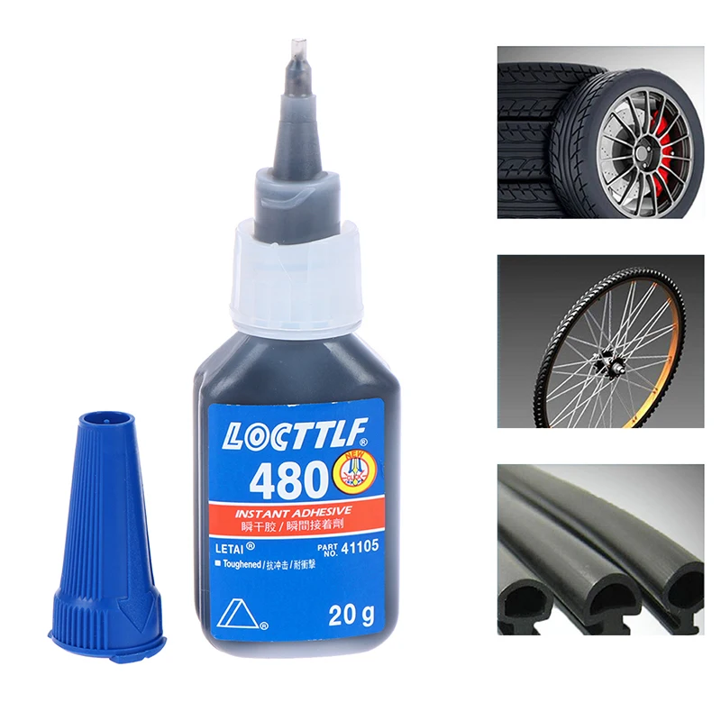 20g Toughened 480 Instant Adhesive Impact Resistant Instant Bonding Adhesives Magnets Plastic Rubber 200 MPa.s Car Tires