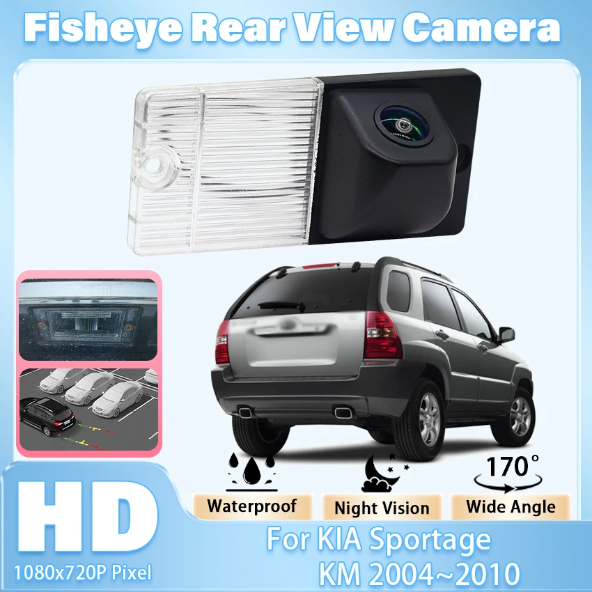 HD CCD Night Vision Rear View Camera For KIA Sportage KM 2004 2005 2006 2007 2008 2009 2010 Car Backup Parking Camera Waterproof