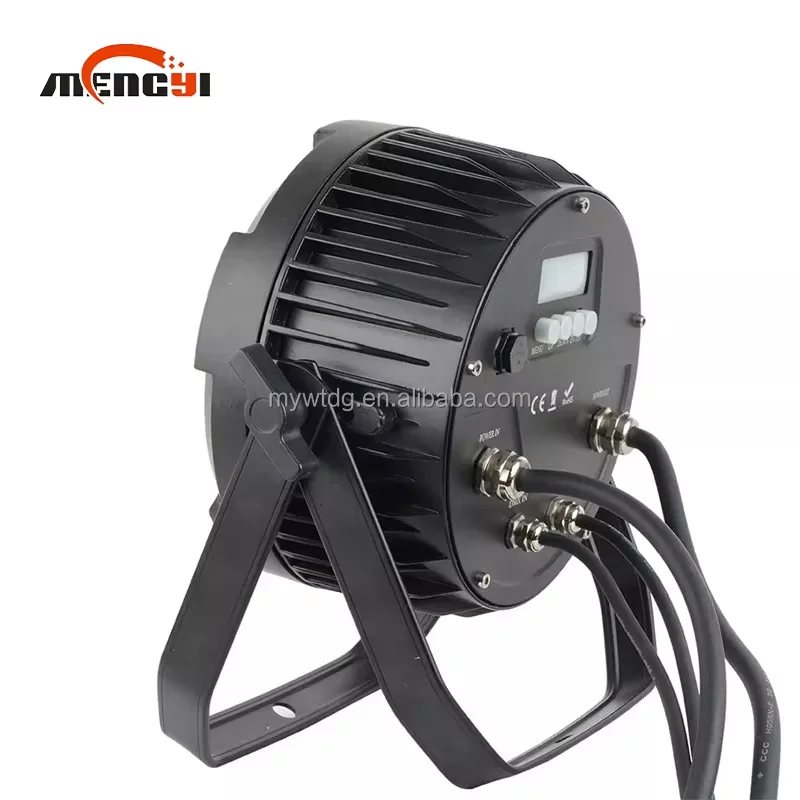 سطوع عالية مقاوم للماء IP65 RGBWUV كامل اللون اللاسلكية APP LED الاسمية ضوء 12 قطعة * 18 واط 6in1 بطارية LED الاسمية ضوء DMX512 التحكم