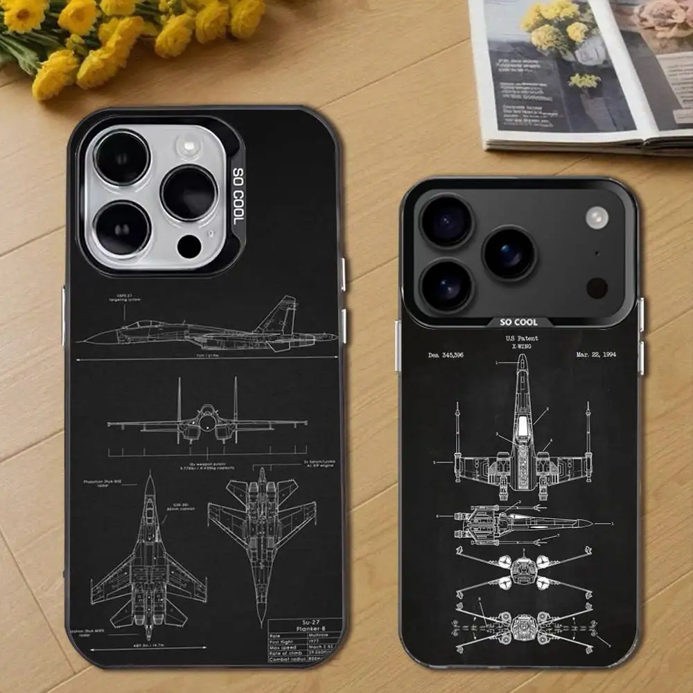 

A-Aircraft Helicopter Phone Case For iPhone 17,16,15,14,13,12,11,Pro,Max,Plus,E,Air,Mini Black Tpu Cover