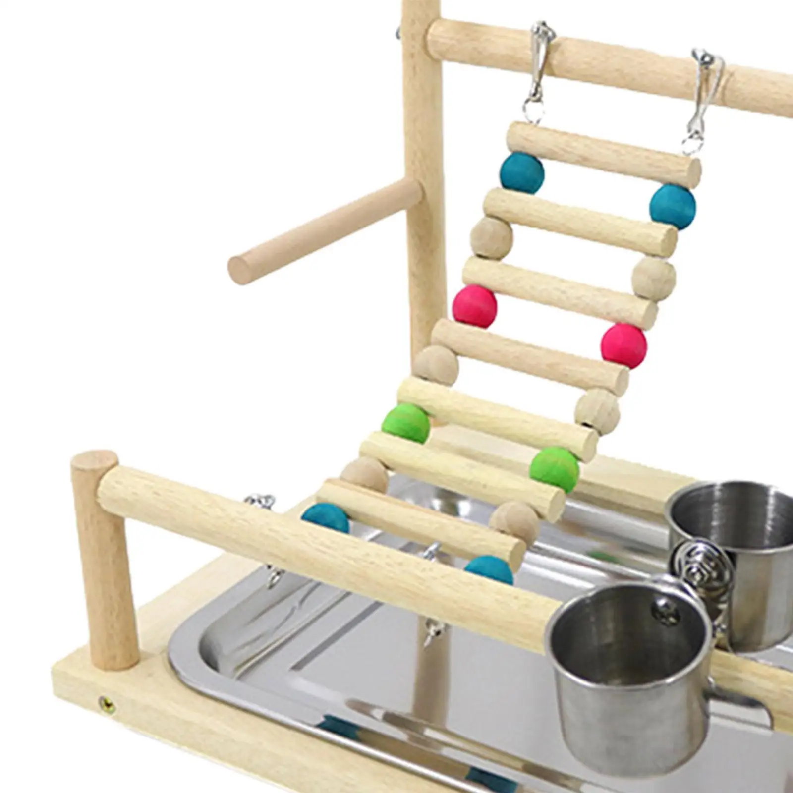 

Parrots Playground Birds Hanging Toys Exercise Playing Standing Climbing Perch Gym Parrots Play Stand for Parakeets Cockatoos
