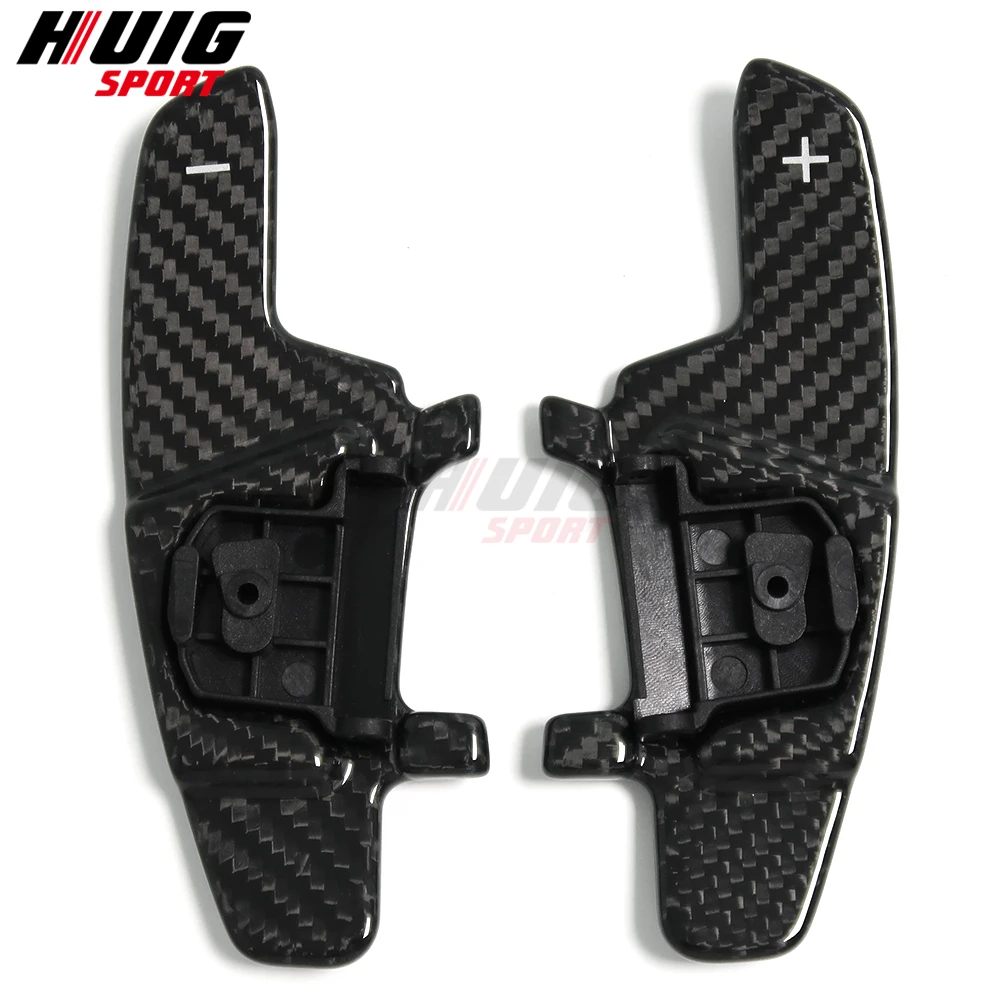 Carbon Fiber Steering Wheel Shift Paddle Shifter Extended For VW GOLF 7 GTI R GTE GTD 2015-2020 POLO 6C GTI 1.8T DSG Styling