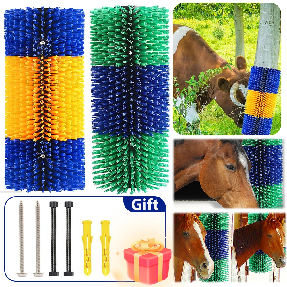 Massage Grooming Brush Relieve Itching on The Back of Livestock Horse Brush Livestock Scratching Brush for Horse Cattle Sheep