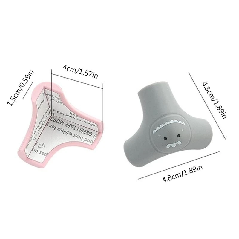 J15U 4 قطع واقيات زوايا لطاولة الأطفال، غطاء حافة ذاتي اللصق #6