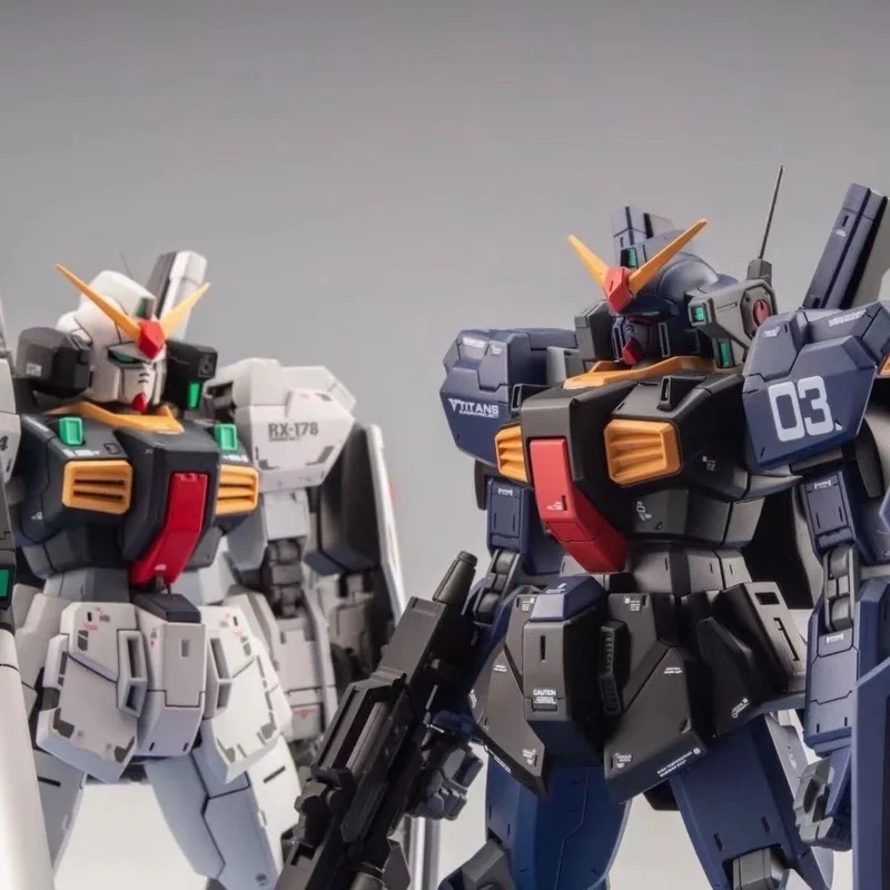 Mk2 신생아 듀얼 컬러 구성표 Hg 1/144 유니콘 Mech 장난감 조립 모델 액션 피규어 데스크탑 장식 Collectible BoyGift