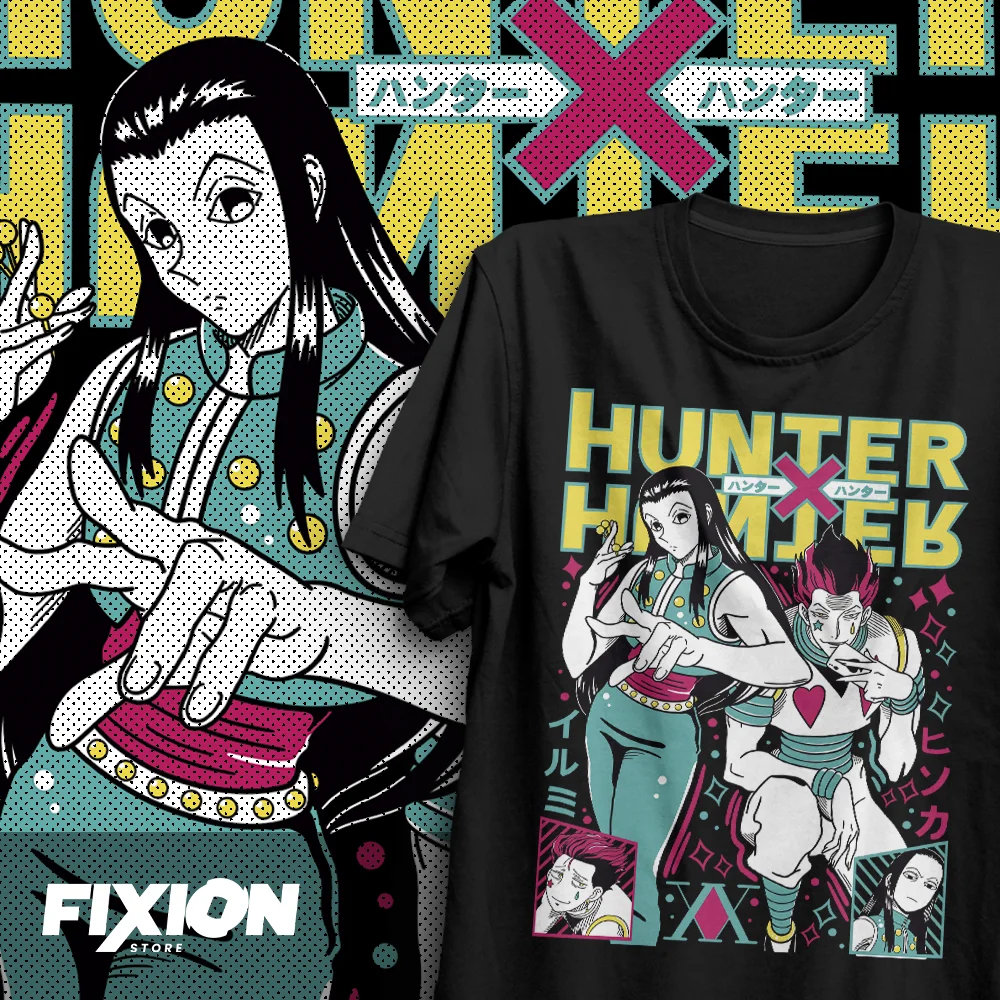 Hunter x Hunter – Hisoka e Illumi RA Anime T Shirt Manga Gift For Anime Lover All Size Cotton