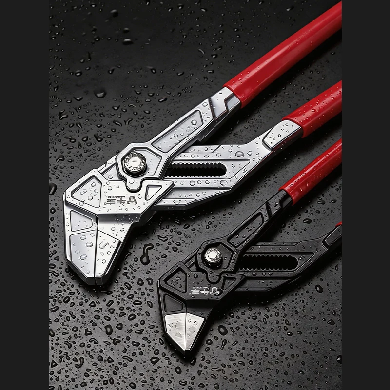 Quick Adjust Water Pump Pliers Multi Grip Groove Joint Plier Adjustable Wrench Tool For Plumbing Locking Household Plumbing Tool view 3