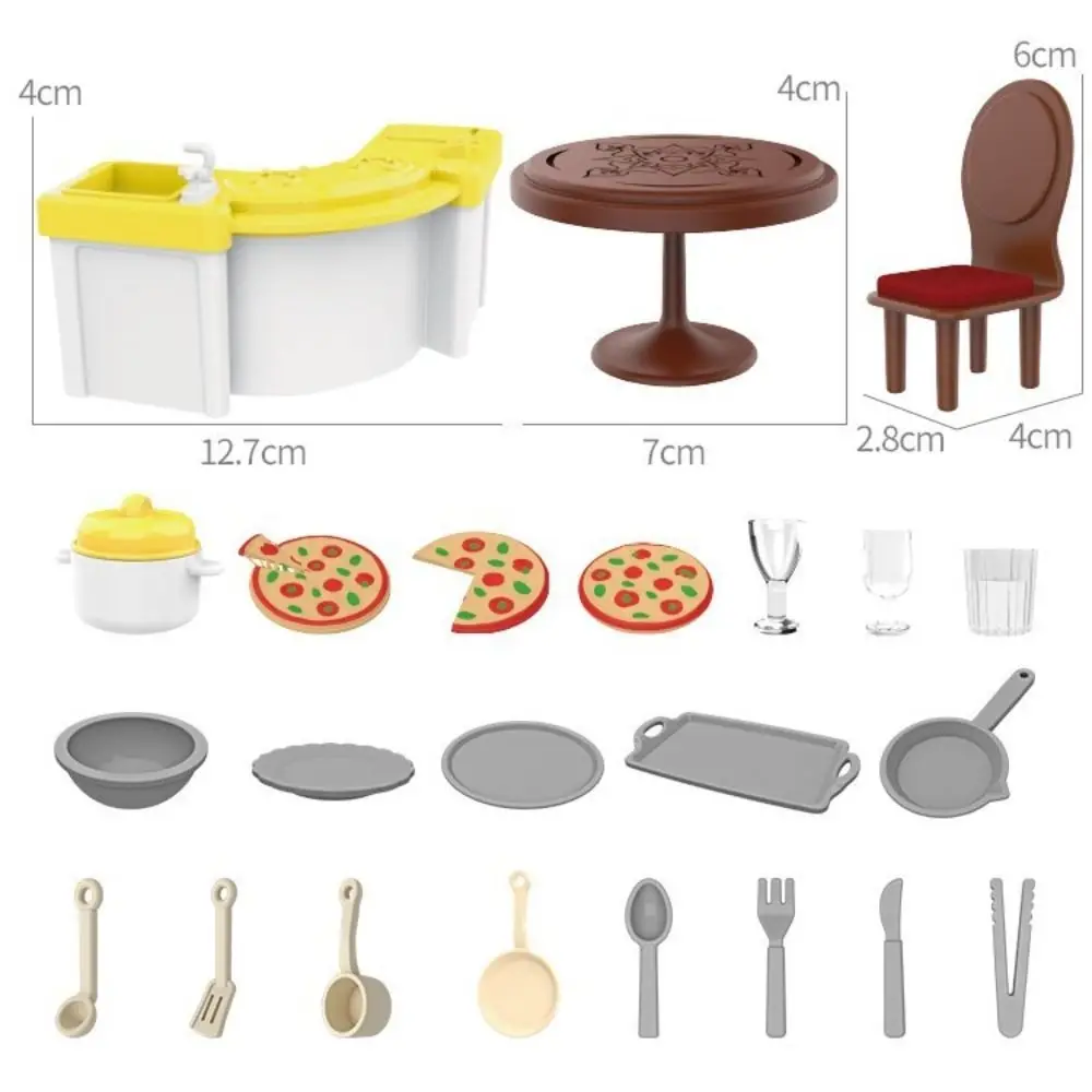 Cartoon 1/12 Scale Simulation Furniture DIY Multi Style Miniature Furniture Kitchen Toys Kids