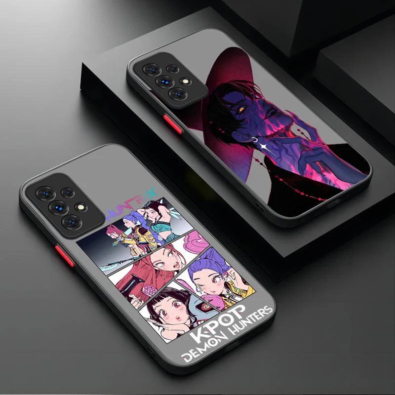 KPop D-Demon H-Hunters حافظة لهاتف سامسونج جالاكسي A17 A07 A54 A05s A05 A34 A24 A14 A73 A53 A33 A23 A13 A72 A52 A52s A32 A22 A12 #1