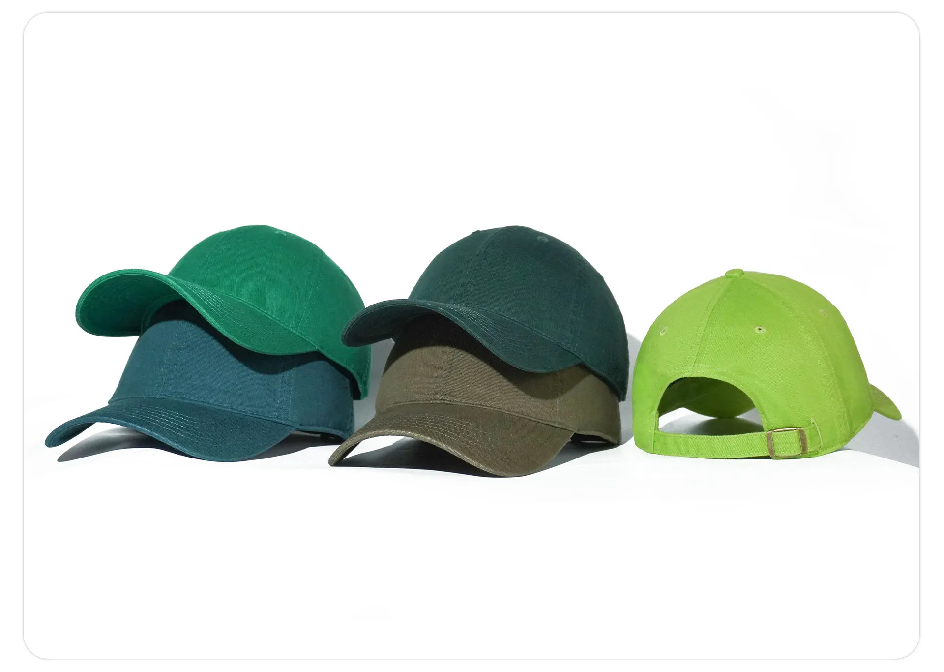 

Green Blue Grey Black Unisex Summer Sun Protection Soft Top Breathable Cotton Baseball Cap Light Weight Outdoor Sports Caps