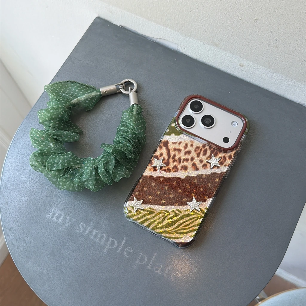3D Printing Iphone - Vintage Leopard Animal Print Spliced 3D